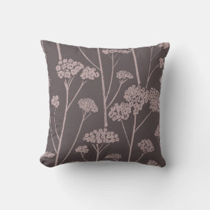 Cojín Decorativo Silencio de pradera ceniza profundo malva polvorie
