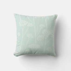 Cojín Decorativo Silencio de pradera suave aqua pálido espuma de ma