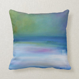 Cojín decorativo silencioso del extracto del verde