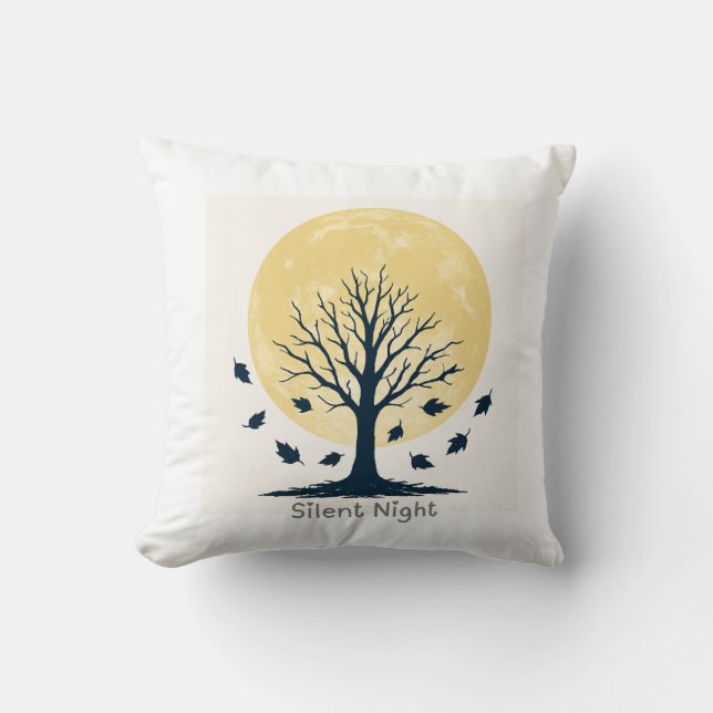 Cojín Decorativo Silent Night Moon Tree Pillow (Anverso)