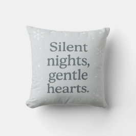 Cojín Decorativo Silent nights, gentle hearts – Christmas Pillow