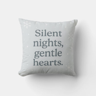 Cojín Decorativo Silent nights, gentle hearts – Christmas Pillow