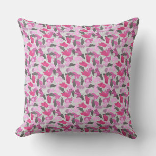 Cojín Decorativo Silhouette Animal Camouflage Pink