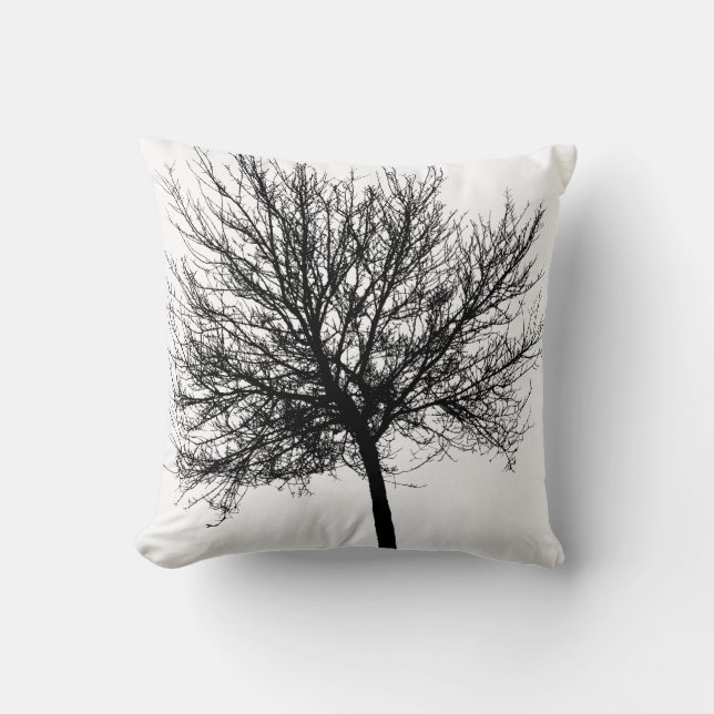 Cojín Decorativo Silhouette de árbol (Anverso)