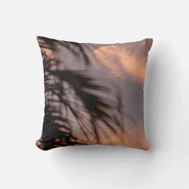 Cojín Decorativo Silhouette de la palmera (Anverso)