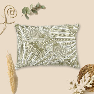 Cojín Decorativo Silhouette de pájaro dibujado a mano