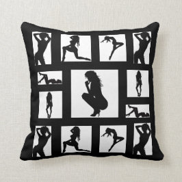 Cojín Decorativo Silhouette de Sexy Woman