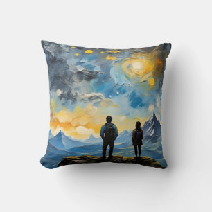 Cojín Decorativo Silhouette de Young The Stars and Over The Twiligh
