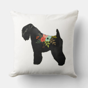 Cojín Decorativo Silhouette Floral de Boho Floral Floral