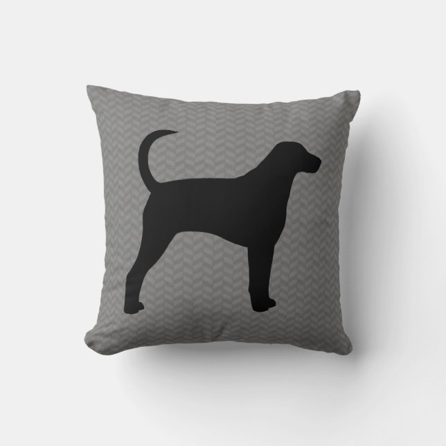 Cojín Decorativo Silhouette Foxhound Americana (Anverso)