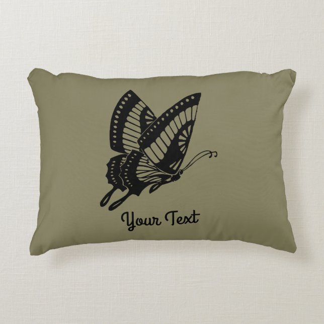 Cojín Decorativo Silhouette mariposa (Anverso)