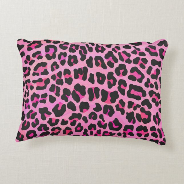 Cojín Decorativo Silhouette Pink and Black Leopardo (Reverso)