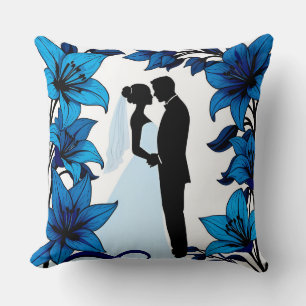 Cojín Decorativo Silhouette romántica de una pareja