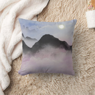 Cojín Decorativo Silhouettes de la montaña Pastel | Naturaleza mini