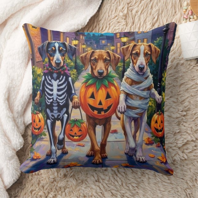 Cojín Decorativo Silken Windhound Dogs in Halloween Costumes (Manta)