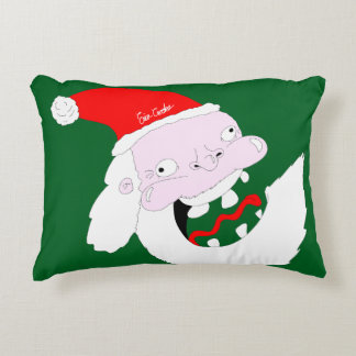 Cojín Decorativo Silly goofy Santa Claus cartoon face