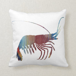 Cojín Decorativo Silueta abstracta del camarón