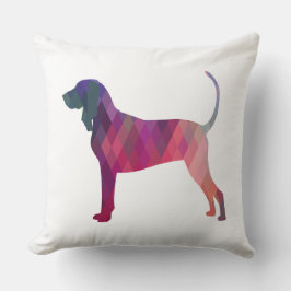 Cojín Decorativo Silueta colorida de negro y moreno