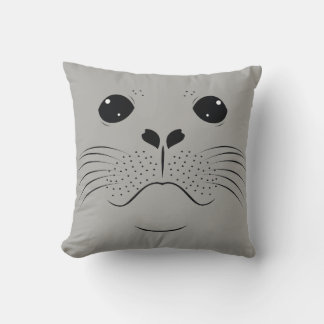 Cojín Decorativo Silueta de cara de foca