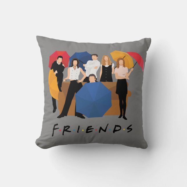 Cojín Decorativo Silueta de caracteres FRIENDS™ (Anverso)