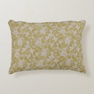 Cojín Decorativo Silueta de Chintz Floral - Chartreuse
