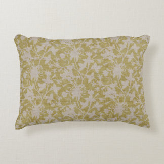 Cojín Decorativo Silueta de Chintz Floral - Chartreuse 