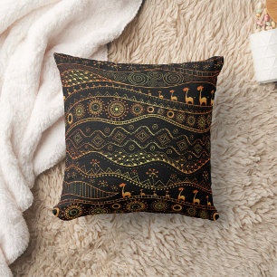 Cojín Decorativo Silueta de jirafa • Arte de vida silvestre african