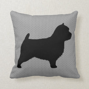 Cojín Decorativo Silueta de Norwich Terrier
