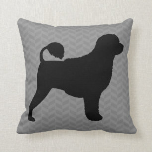 Cojín Decorativo Silueta de perro de agua portuguesa