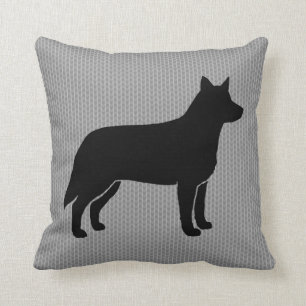 Cojín Decorativo Silueta de perro de ganado australiano