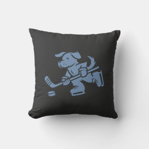 Cojín Decorativo Silueta de perro Golden Retriever Labrador Hockey