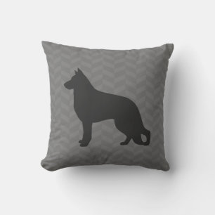 Cojín Decorativo Silueta de perro pastor alemán