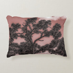 Cojín Decorativo Silueta de pinos y palmeras