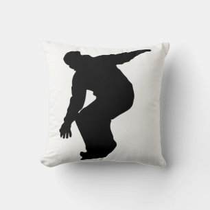 Cojín Decorativo Silueta de Snowboarder