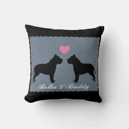 Cojín Decorativo Silueta del amor de Pitbull