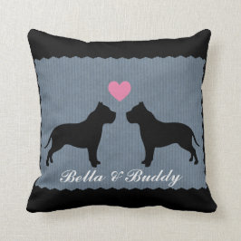 Cojín Decorativo Silueta del amor de Pitbull
