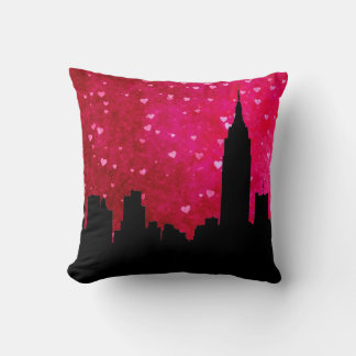 Cojín Decorativo Silueta del horizonte de la ciudad de Nueva York,