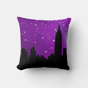 Cojín Decorativo Silueta del horizonte de la ciudad de Nueva York,