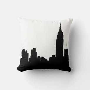 Cojín Decorativo Silueta del horizonte de la ciudad de Nueva York, 