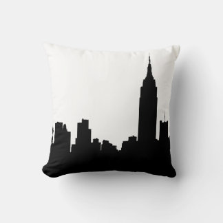 Cojín Decorativo Silueta del horizonte de la ciudad de Nueva York,