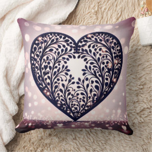 Cojín Decorativo Silueta elegante del corazón