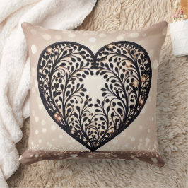 Cojín Decorativo Silueta elegante del corazón