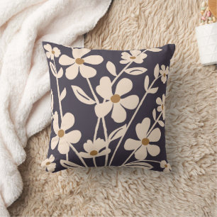 Cojín Decorativo Silueta floral de jardín moderno