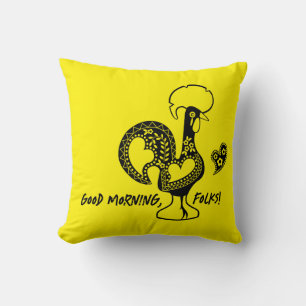 Cojín Decorativo Silueta moderna de gallo portugués