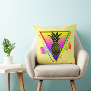 Cojín Decorativo Silueta Moderna Retro Piña Fruta de Verano