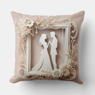Cojín Decorativo Silueta Romántica de una Pareja