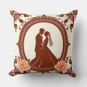 Cojín Decorativo Silueta Romántica de una Pareja