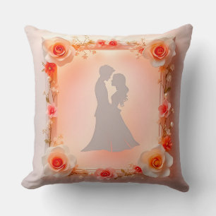 Cojín Decorativo Silueta Romántica de una Pareja