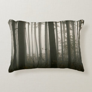 Cojín Decorativo siluetas forestales y arbóreas en la naturaleza