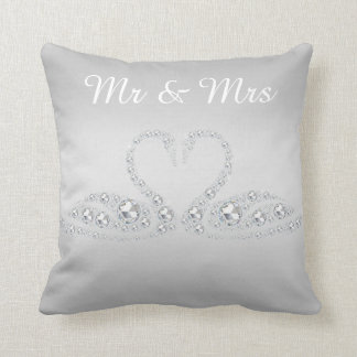 Cojín Decorativo SILVER DIAMOND SWAN CUSHION BODA plata